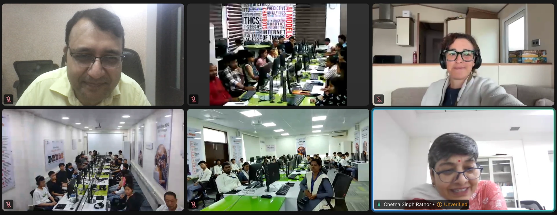 Road to Devcon workshop participants joining remotely from NIELIT labs across India
